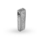 AP-9009-S Sterling Silver Beautiful Pendant With Plain Silver Jewelry Bali Designs Inc